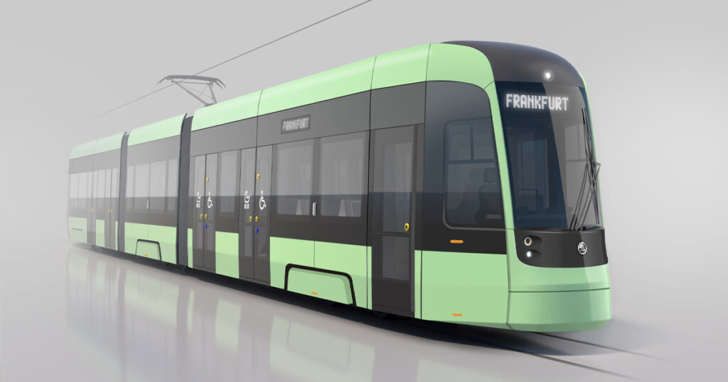 Die neue Skoda-Tram, die schon bald bei der SVF zum Einsatz kommt.