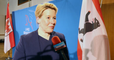 Berlins Regierende Bürgermeisterin Franziska Giffey (SPD) im Gespräch mit der Oderwelle.