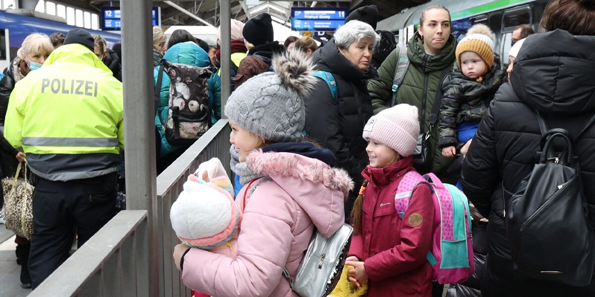 Bahnhof Frankfurt (Oder): Menschen auf der Flucht vor dem Krieg in der Ukraine