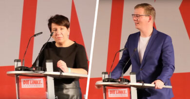 Katharina Slanina und Sebastian Walter die neue Doppelspitze der Brandenburger Linken.