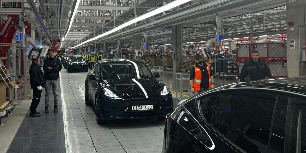 Die Gigafactory von Tesla in Grünheide