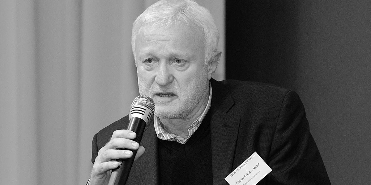 Der frühere Bundestagsabgeordnete Werner Schulz (Büdnis 90 / Die Grünen).