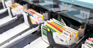 Briefsortiermaschine der Deutschen Post