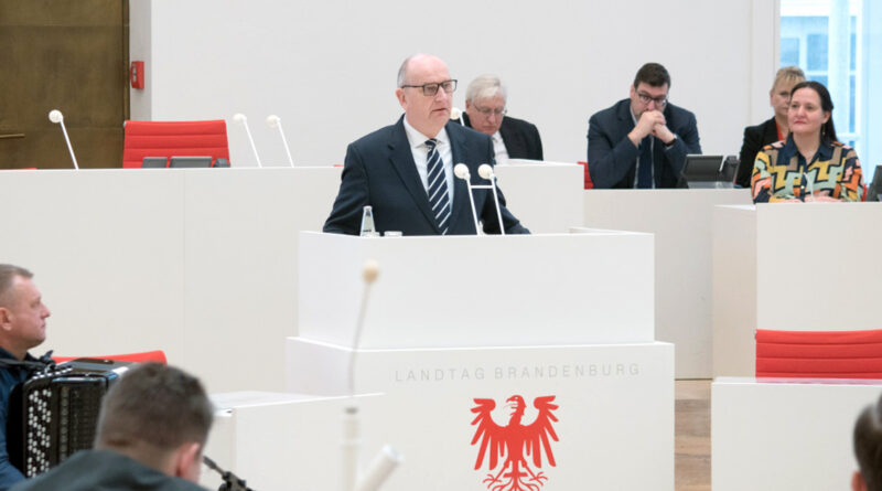 Rede des Ministerpräsidenten Dietmar Woidke (SPD)