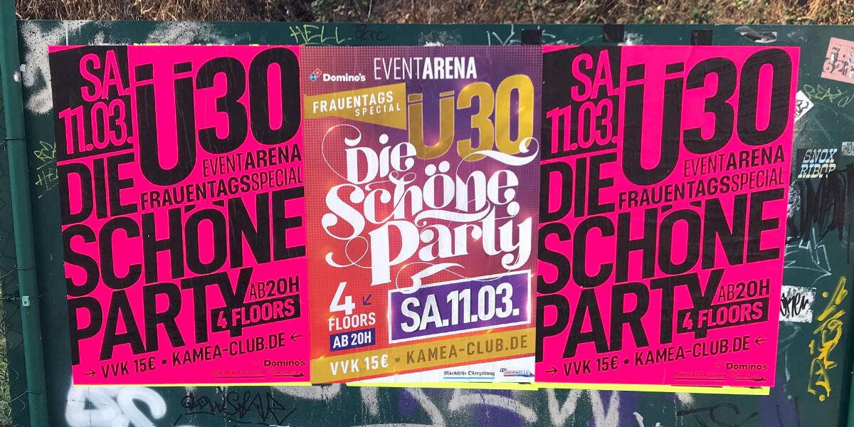Frankfurts Stadtradio 91.7 ODERWELLE präsentiert: "Ü30 - Die Schöne Party am 11. März 2023