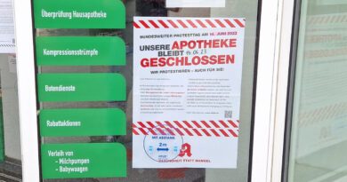 Auch die Storchen-Apotheke in Frankfurt (Oder) war am Mittwoch geschlossen.