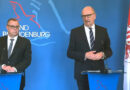 Brandenburgs Ministerpräsident Dietmar Woidke (SPD) und Innenminister Michael Stüpgen (CDU) in Potsdam.