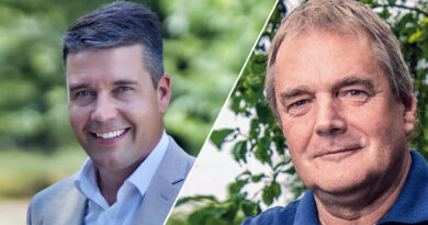 Robert Nitz (parteilose) und Falk Janke (AfD) treten bei der Bürgermeisterwahl in Seelow gegeneinander an.