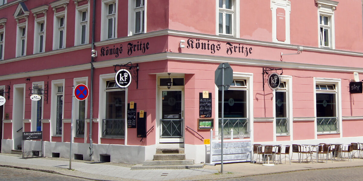 Kneipe und Restaurant "Königs Fritze" am Dresdner Platz in Frankfurt (Oder).