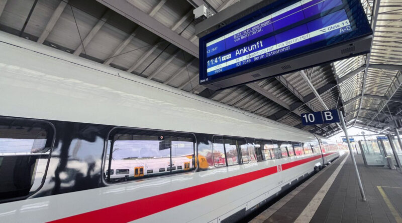 Fährt bis zum 13. Dezember Frankfurt (Oder) an - der ICE der Deutschen Bahn.