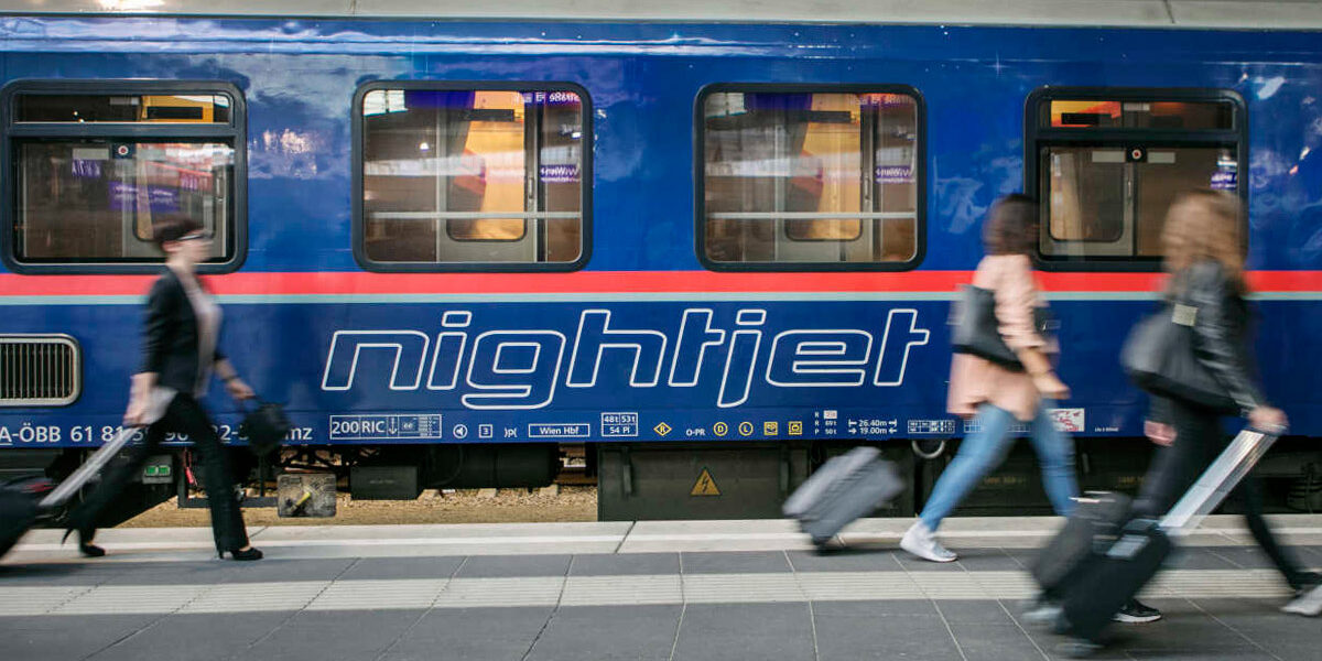 Der Nightjet der österreichischen Bahn ÖBB