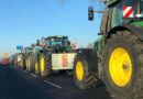 Auch in Ostbrandenburg sind die Bauern heute wieder mit ihren Traktoren auf der Straße.