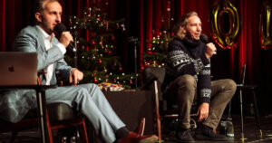 Moderator Jan Böhmermann und Musiker Olli Schulz.