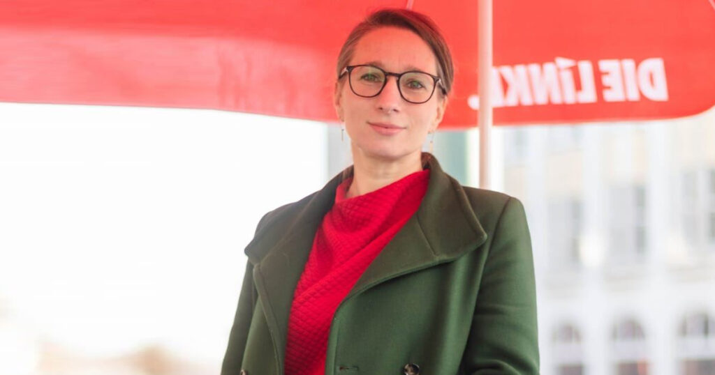 Kreisvorsitzende und Kandidatin Anja Kreisel (Die Linke)