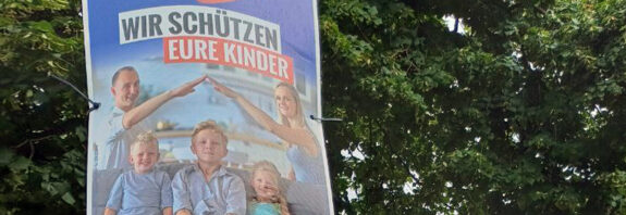 Wahlkampfplakat der Frankfurter AfD