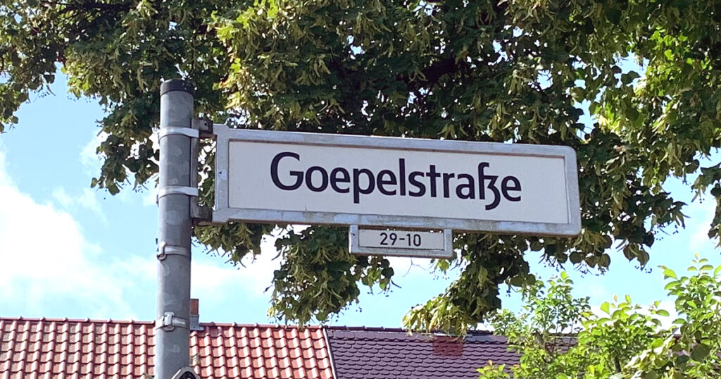 Die Goepelstraße in Frankfurt (Oder).