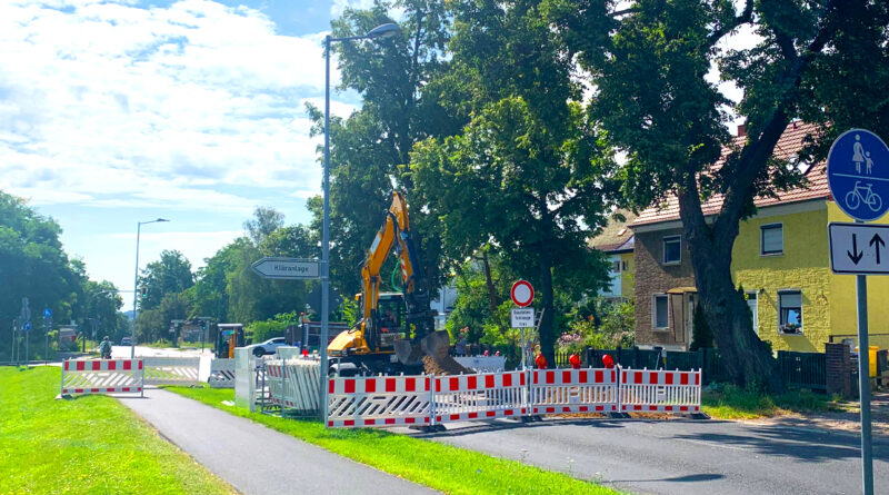 Vollsperrung der Goepelstraße in Frankfurt (Oder) bis Ende Juli.