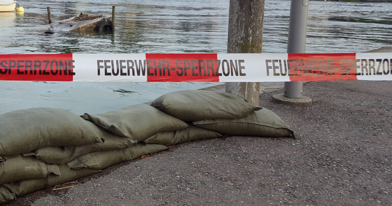 Symbolbild: Sandsäcke gegen Hochwasser